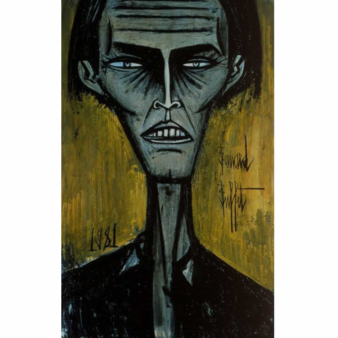 Bernard Buffet - dipinto 09 volto cupo